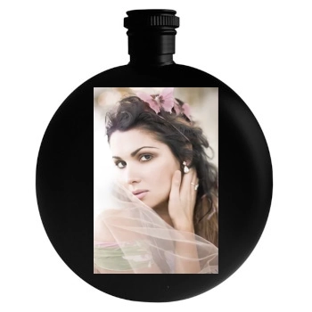 Anna Netrebko Round Flask