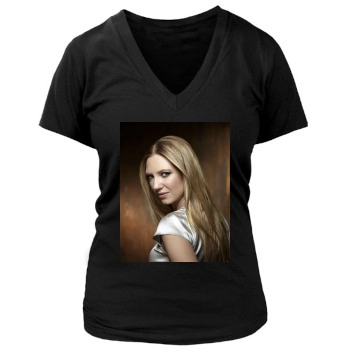 Anna Torv Women's Deep V-Neck TShirt