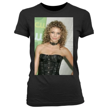 AnnaLynne McCord Women's Junior Cut Crewneck T-Shirt