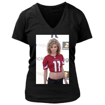 AnnaLynne McCord Women's Deep V-Neck TShirt