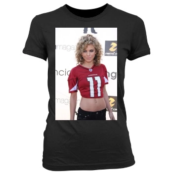 AnnaLynne McCord Women's Junior Cut Crewneck T-Shirt