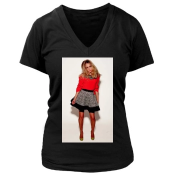 AnnaSophia Robb Women's Deep V-Neck TShirt