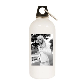 Arielle Kebbel White Water Bottle With Carabiner