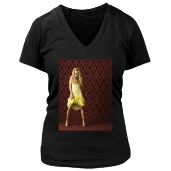 Ashley Tisdale Women's Deep V-Neck TShirt