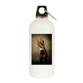 Ashley Tisdale White Water Bottle With Carabiner