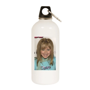 Ashley Tisdale White Water Bottle With Carabiner