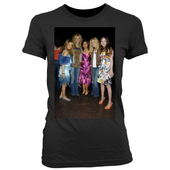 Ashley Tisdale Women's Junior Cut Crewneck T-Shirt