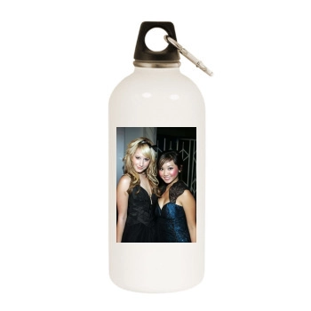 Ashley Tisdale White Water Bottle With Carabiner