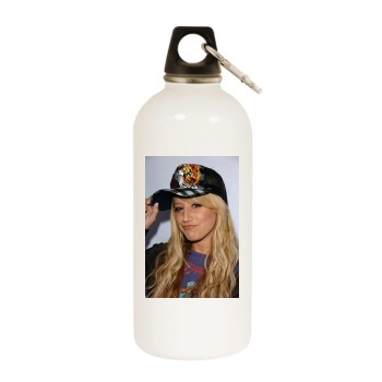 Ashley Tisdale White Water Bottle With Carabiner