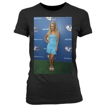 Ashley Tisdale Women's Junior Cut Crewneck T-Shirt