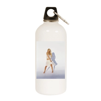 Ashley Tisdale White Water Bottle With Carabiner