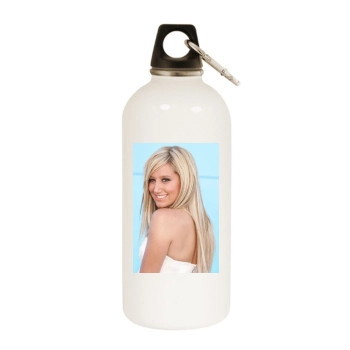 Ashley Tisdale White Water Bottle With Carabiner