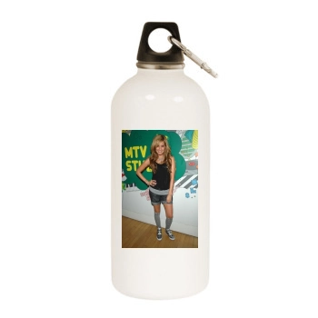 Ashley Tisdale White Water Bottle With Carabiner