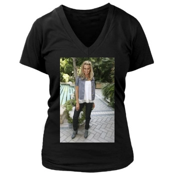 Ashley Tisdale Women's Deep V-Neck TShirt