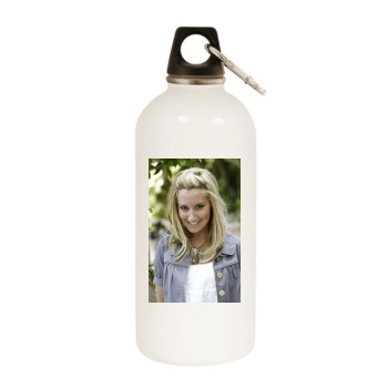 Ashley Tisdale White Water Bottle With Carabiner