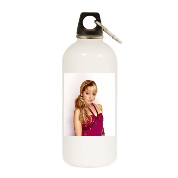 Ashley Tisdale White Water Bottle With Carabiner