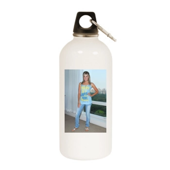 Ashley Tisdale White Water Bottle With Carabiner