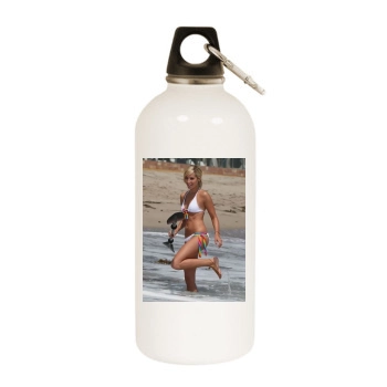 Ashley Tisdale White Water Bottle With Carabiner