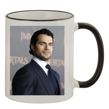 Henry Cavill 11oz Colored Rim & Handle Mug