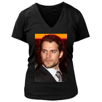 Henry Cavill Women's Deep V-Neck TShirt