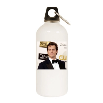 Henry Cavill White Water Bottle With Carabiner