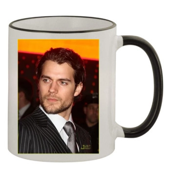 Henry Cavill 11oz Colored Rim & Handle Mug