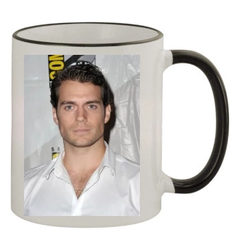 Henry Cavill 11oz Colored Rim & Handle Mug