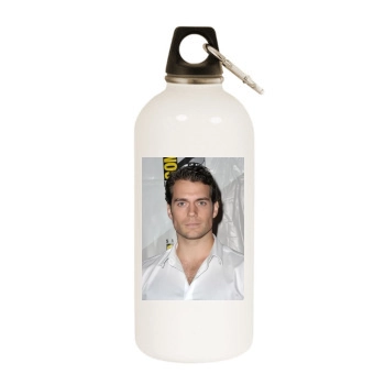 Henry Cavill White Water Bottle With Carabiner