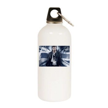 Henry Cavill White Water Bottle With Carabiner