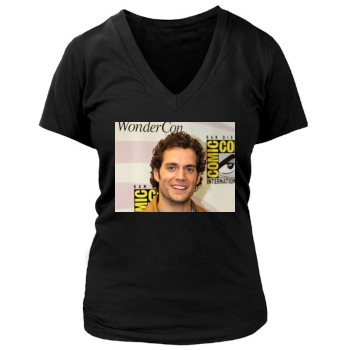 Henry Cavill Women's Deep V-Neck TShirt