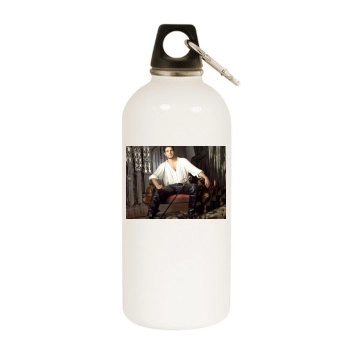 Henry Cavill White Water Bottle With Carabiner