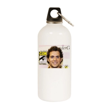 Henry Cavill White Water Bottle With Carabiner