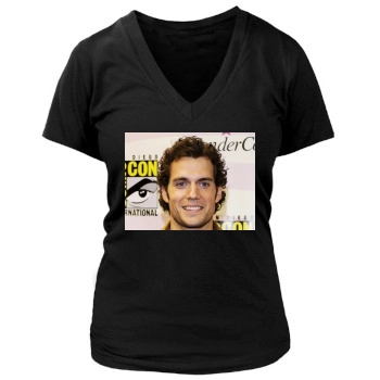 Henry Cavill Women's Deep V-Neck TShirt