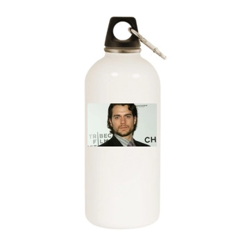 Henry Cavill White Water Bottle With Carabiner