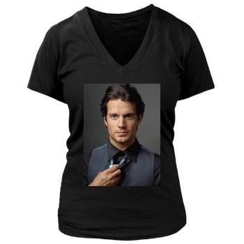 Henry Cavill Women's Deep V-Neck TShirt