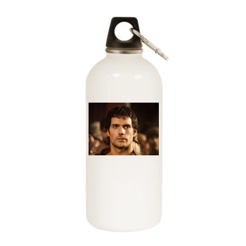 Henry Cavill White Water Bottle With Carabiner