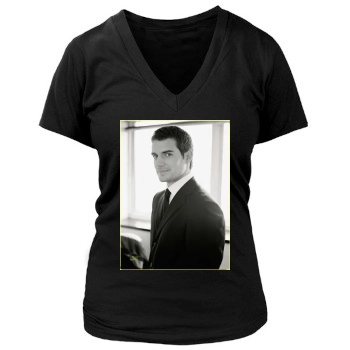 Henry Cavill Women's Deep V-Neck TShirt