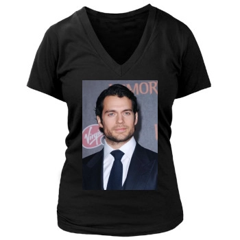 Henry Cavill Women's Deep V-Neck TShirt