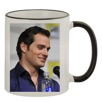 Henry Cavill 11oz Colored Rim & Handle Mug