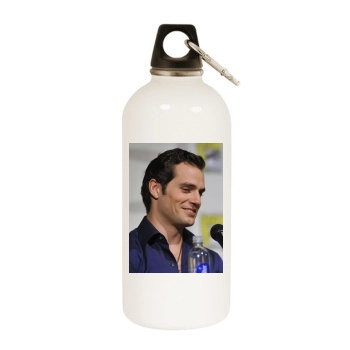 Henry Cavill White Water Bottle With Carabiner