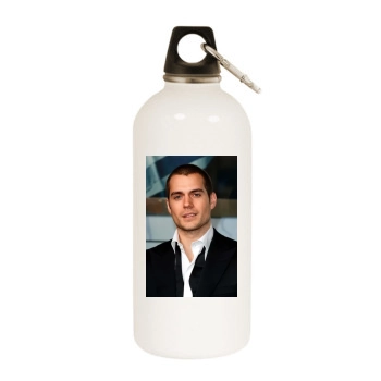 Henry Cavill White Water Bottle With Carabiner