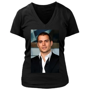 Henry Cavill Women's Deep V-Neck TShirt