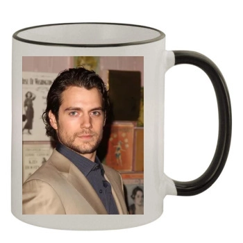 Henry Cavill 11oz Colored Rim & Handle Mug