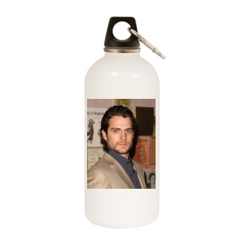 Henry Cavill White Water Bottle With Carabiner