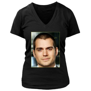 Henry Cavill Women's Deep V-Neck TShirt