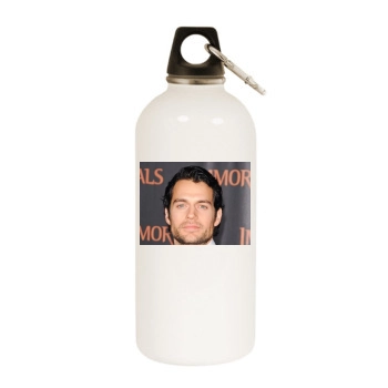 Henry Cavill White Water Bottle With Carabiner