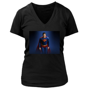 Henry Cavill Women's Deep V-Neck TShirt