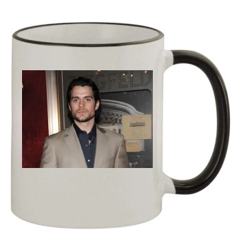 Henry Cavill 11oz Colored Rim & Handle Mug