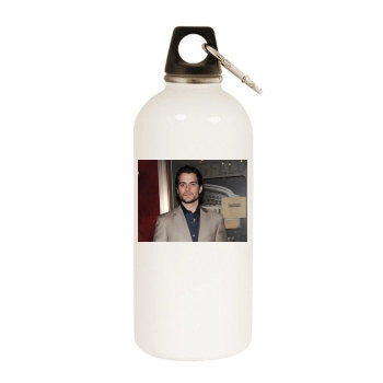 Henry Cavill White Water Bottle With Carabiner