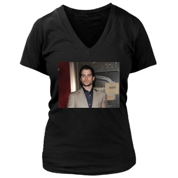 Henry Cavill Women's Deep V-Neck TShirt